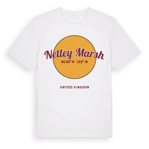 Netley Marsh cirkel t-shirt – ekologisk bomull t-shirt från Pinshirt