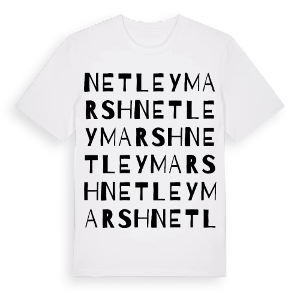 Netley Marsh ordlek t-shirt – ekologisk bomull t-shirt från Pinshirt