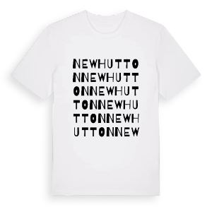 New Hutton ordlek t-shirt – ekologisk bomull t-shirt från Pinshirt