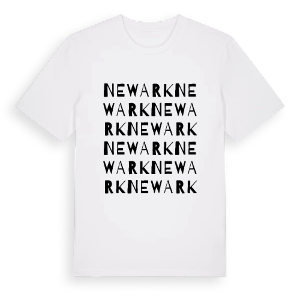 Newark ordlek t-shirt – ekologisk bomull t-shirt från Pinshirt