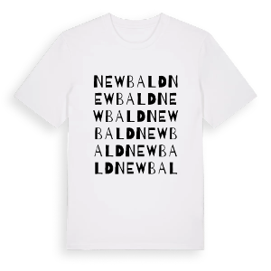 Newbald ordlek t-shirt – ekologisk bomull t-shirt från Pinshirt