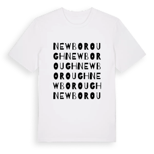 Newborough ordlek t-shirt – ekologisk bomull t-shirt från Pinshirt