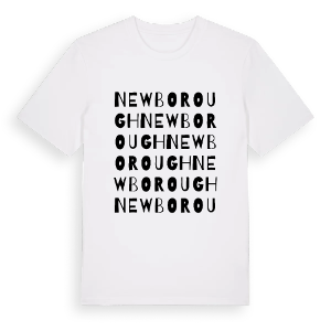 Newborough ordlek t-shirt – ekologisk bomull t-shirt från Pinshirt