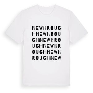 Newbrough ordlek t-shirt – ekologisk bomull t-shirt från Pinshirt