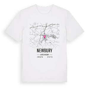 Newbury karta t-shirt – ekologisk bomull t-shirt från Pinshirt