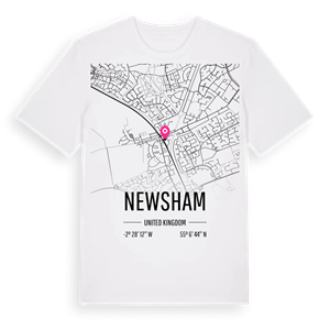 Newsham karta t-shirt – ekologisk bomull t-shirt från Pinshirt