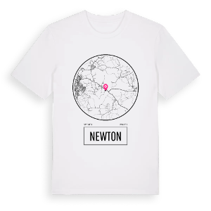 Newton t-shirt – ekologisk bomull t-shirt från Pinshirt