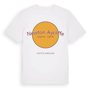 Newton Aycliffe cirkel t-shirt – ekologisk bomull t-shirt från Pinshirt