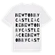 Newton by Castle Acre ordlek t-shirt