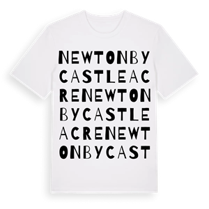 Newton by Castle Acre ordlek t-shirt – ekologisk bomull t-shirt från Pinshirt