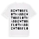 Newton Flotman ordlek t-shirt