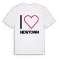 Jag älskar Newtown t-shirt stort tryck