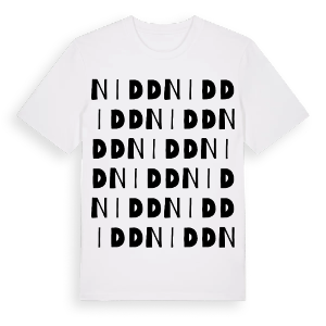Nidd ordlek t-shirt – ekologisk bomull t-shirt från Pinshirt