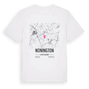 Nonington karta t-shirt – ekologisk bomull t-shirt från Pinshirt