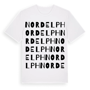 Nordelph ordlek t-shirt – ekologisk bomull t-shirt från Pinshirt