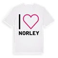 Jag älskar Norley t-shirt stort tryck