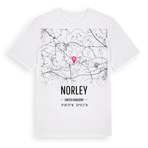 Norley karta t-shirt – ekologisk bomull t-shirt från Pinshirt