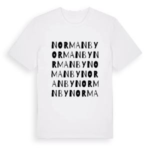 Normanby ordlek t-shirt – ekologisk bomull t-shirt från Pinshirt
