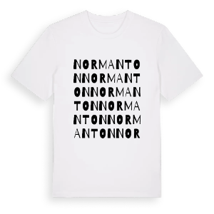 Normanton ordlek t-shirt – ekologisk bomull t-shirt från Pinshirt