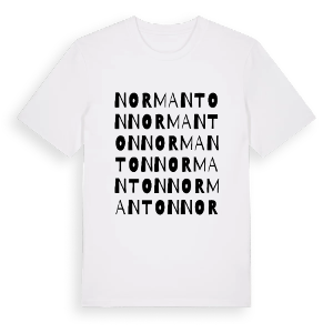 Normanton ordlek t-shirt – ekologisk bomull t-shirt från Pinshirt