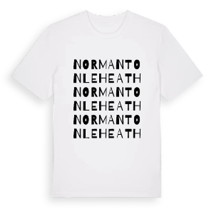 Normanton Le Heath ordlek t-shirt – ekologisk bomull t-shirt från Pinshirt