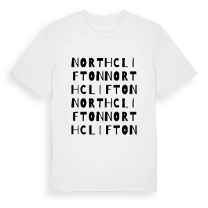 North Clifton ordlek t-shirt – ekologisk bomull t-shirt från Pinshirt