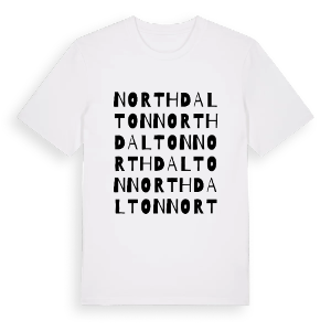 North Dalton ordlek t-shirt – ekologisk bomull t-shirt från Pinshirt