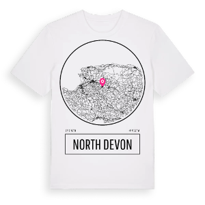 North Devon t-shirt – ekologisk bomull t-shirt från Pinshirt