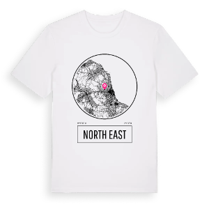 North East t-shirt – ekologisk bomull t-shirt från Pinshirt