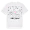 North Elmham karta t-shirt
