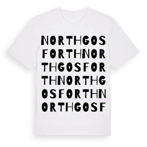 North Gosforth ordlek t-shirt – ekologisk bomull t-shirt från Pinshirt