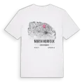 North Norfolk karta t-shirt