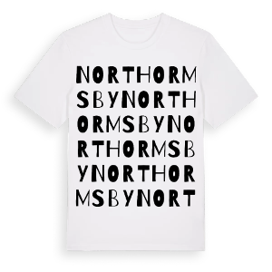 North Ormsby ordlek t-shirt – ekologisk bomull t-shirt från Pinshirt