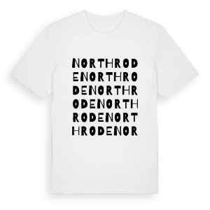 North Rode ordlek t-shirt – ekologisk bomull t-shirt från Pinshirt