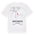 North Runcton karta t-shirt