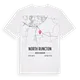 North Runcton karta t-shirt