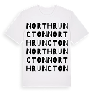 North Runcton ordlek t-shirt – ekologisk bomull t-shirt från Pinshirt