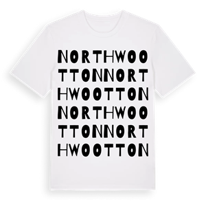 North Wootton ordlek t-shirt – ekologisk bomull t-shirt från Pinshirt