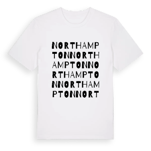 Northampton ordlek t-shirt – ekologisk bomull t-shirt från Pinshirt