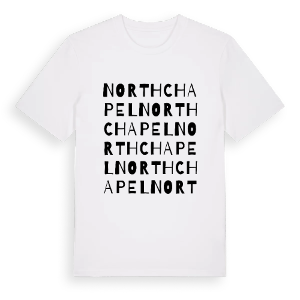 Northchapel ordlek t-shirt – ekologisk bomull t-shirt från Pinshirt