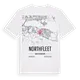 Northfleet karta t-shirt