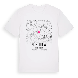 Northlew karta t-shirt – ekologisk bomull t-shirt från Pinshirt