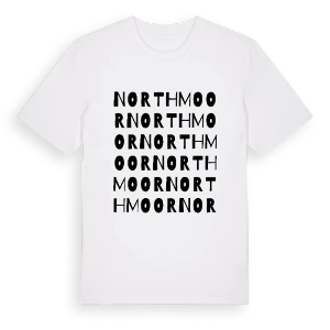 Northmoor ordlek t-shirt – ekologisk bomull t-shirt från Pinshirt