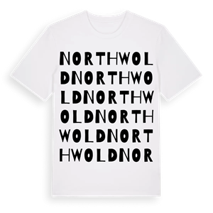 Northwold ordlek t-shirt – ekologisk bomull t-shirt från Pinshirt