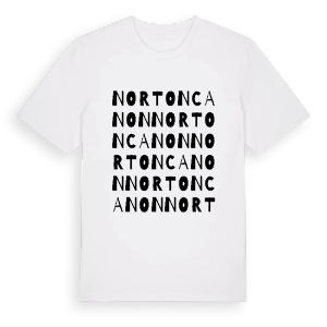 Norton Canon ordlek t-shirt – ekologisk bomull t-shirt från Pinshirt