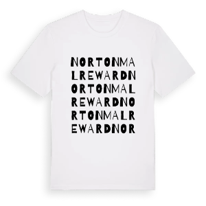 Norton Malreward ordlek t-shirt – ekologisk bomull t-shirt från Pinshirt