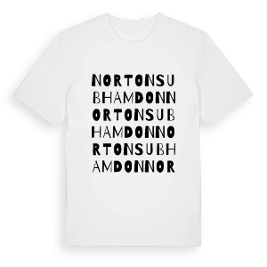 Norton sub Hamdon ordlek t-shirt – ekologisk bomull t-shirt från Pinshirt