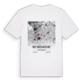 Nottinghamshire karta t-shirt