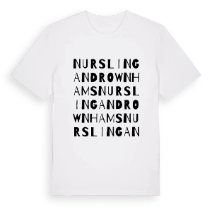 Nursling and Rownhams ordlek t-shirt – ekologisk bomull t-shirt från Pinshirt