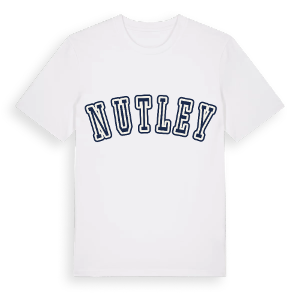Nutley college t-shirt – ekologisk bomull t-shirt från Pinshirt